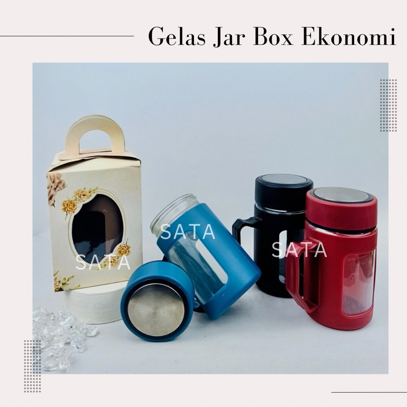 (Minim 50pcs) GELAS JAR SOUVENIR / SOUVENIR GELAS KACA / SOUVENIR GELAS MINUM KEKINIAN