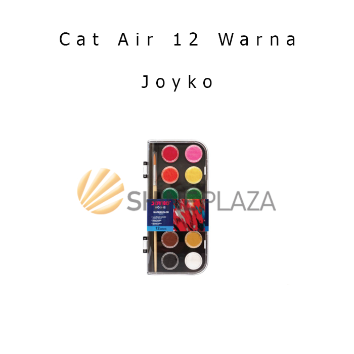 

Watercolor Cake Set WC-3-12 Joyko - Cat Air Watercolour Isi 12 Warna