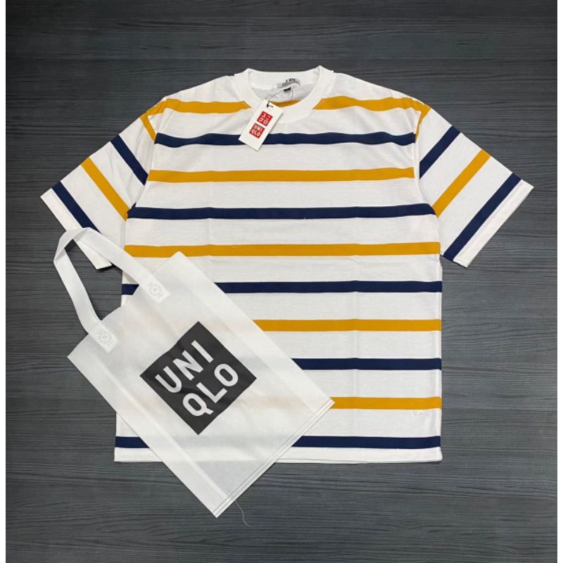 KAOS UNIQLO GARIS FULL TAG LABEL