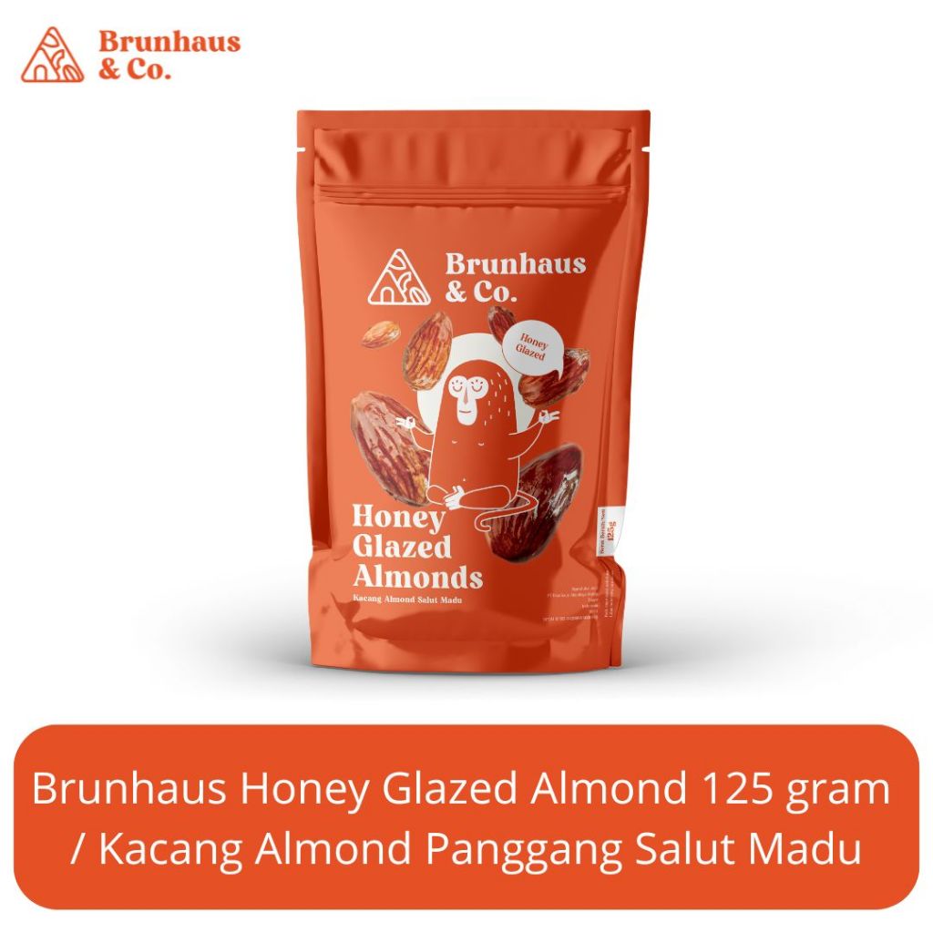 

Kacang Almond Utuh Balut Madu Brunhaus Honey Glazed Almonds