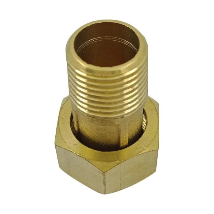 NEPEL KUNINGAN UNTUK METERAN 1/2 INCH PER PCS / COUPLING METERAN AIR 1/2 INCH / COUPLER METERAN AIR 