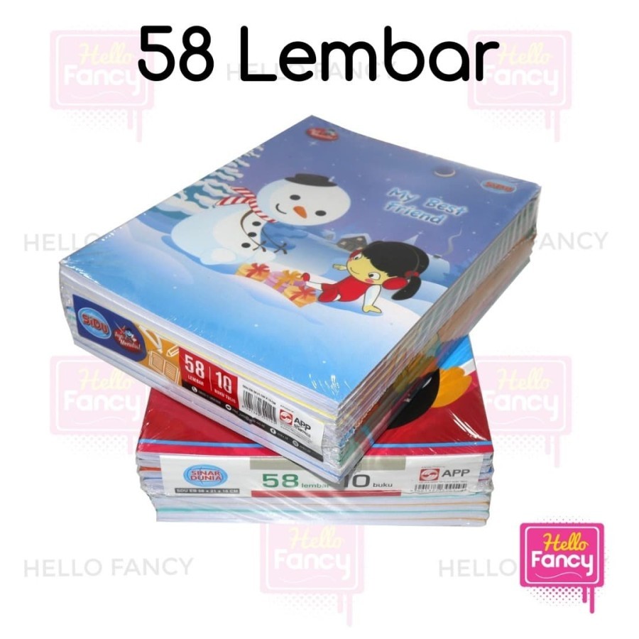 

Buku Sidu 58 / 1 pcs Buku Tulis SIDU / Buku Tulis Sekolah / 1PCS Sidu isi 58 lembar / Buku Tulis