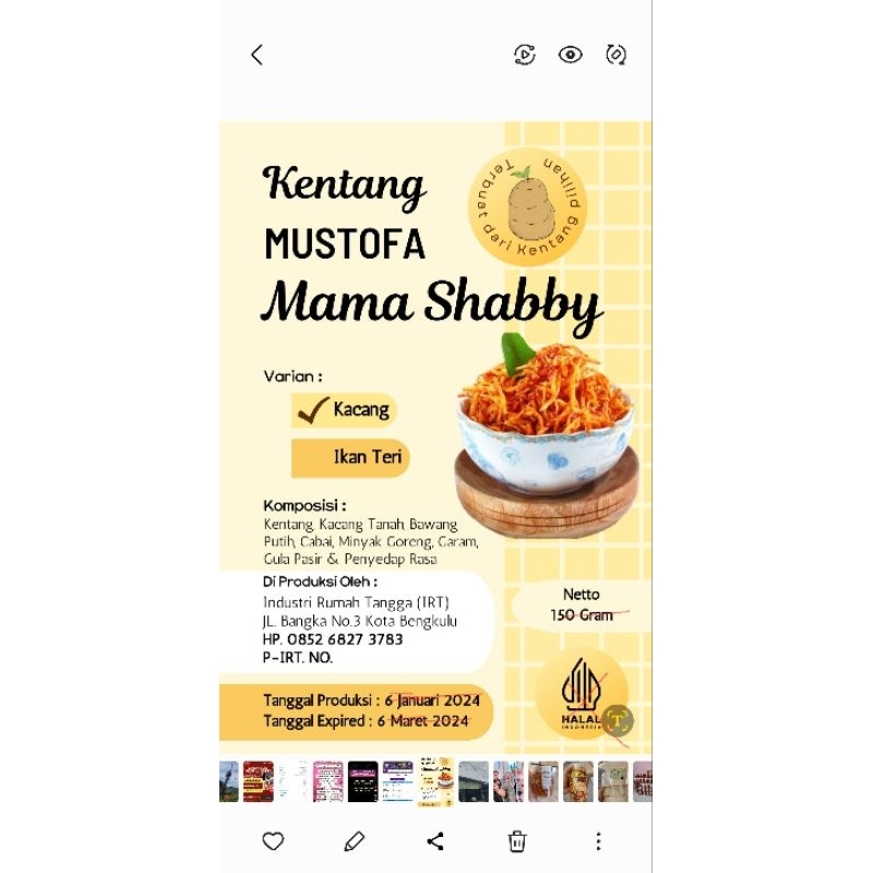 

Kentang Mustofa Mama Shabby