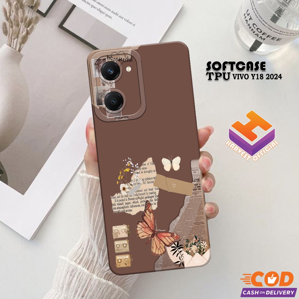 Case Hp VIVO Y18 2024 - Soft Pro Camera - Softcase VIVO Y18 2024 - Casing VIVO Y18 2024 - Kesing VIV