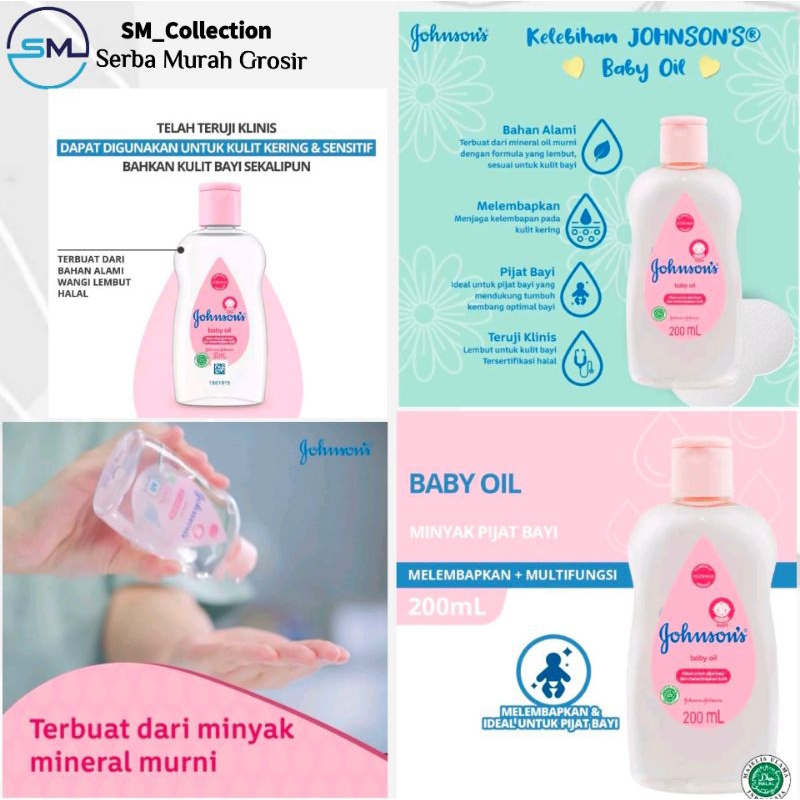 baby oil/minyak pijat/minyak kulit bayi/johnsons baby oil