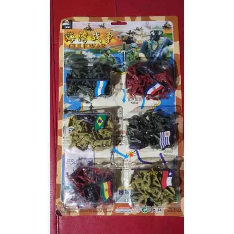 GROSIR Mainan Anak Figure Tentara Plastik 6 negara