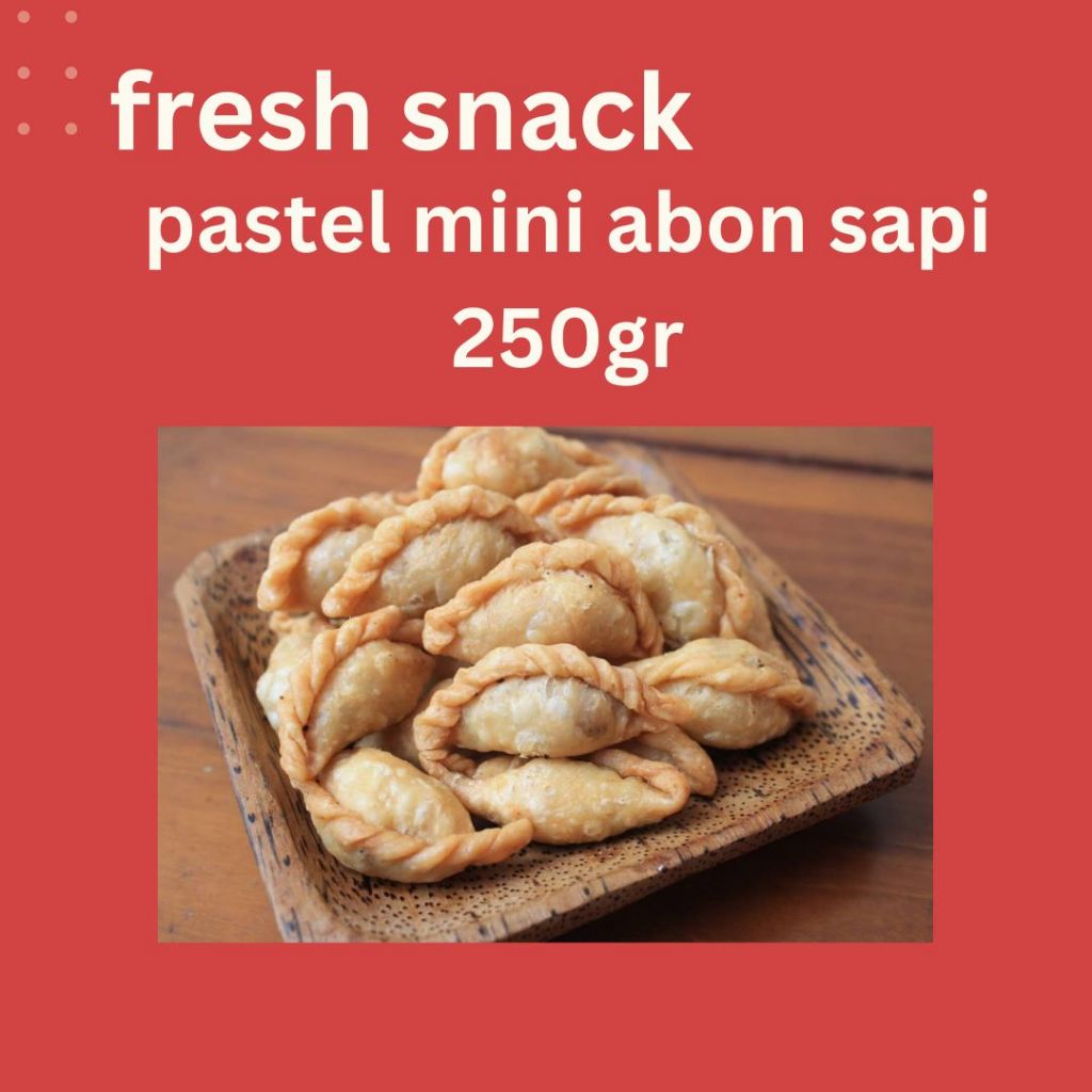 

(250gr) pastel mini abon sapi | cemilann enakk!!