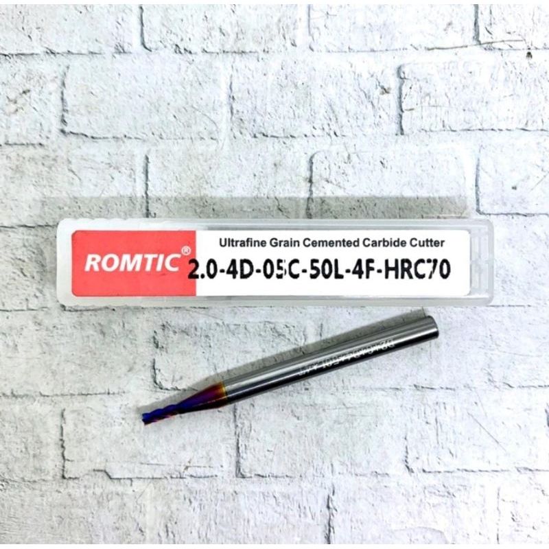 Endmill 2 mm carbide HRC 65 original baru