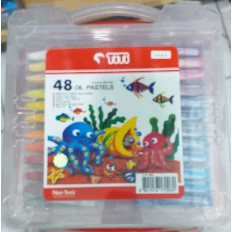 

CRAYON / OIL PASTELS MERK TITI 48WARNA