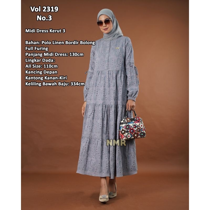 NAMIRA MIDI LINEN BORDIR 080