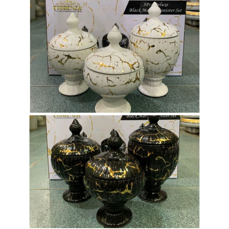 Toples Candy Keramik Marble Fiorenza Set Small AK-222