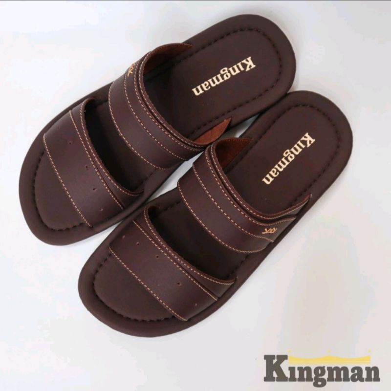 Kingman Sandal Pria Premium Sandal Osaka - Coklat