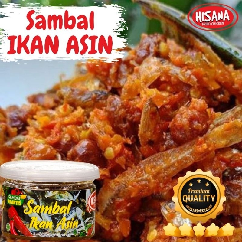 

SAMBAL IKAN ASIN PEDAS TOPLES 120gr HISANA ORIGINAL PREMIUM QUALITY VIRAL