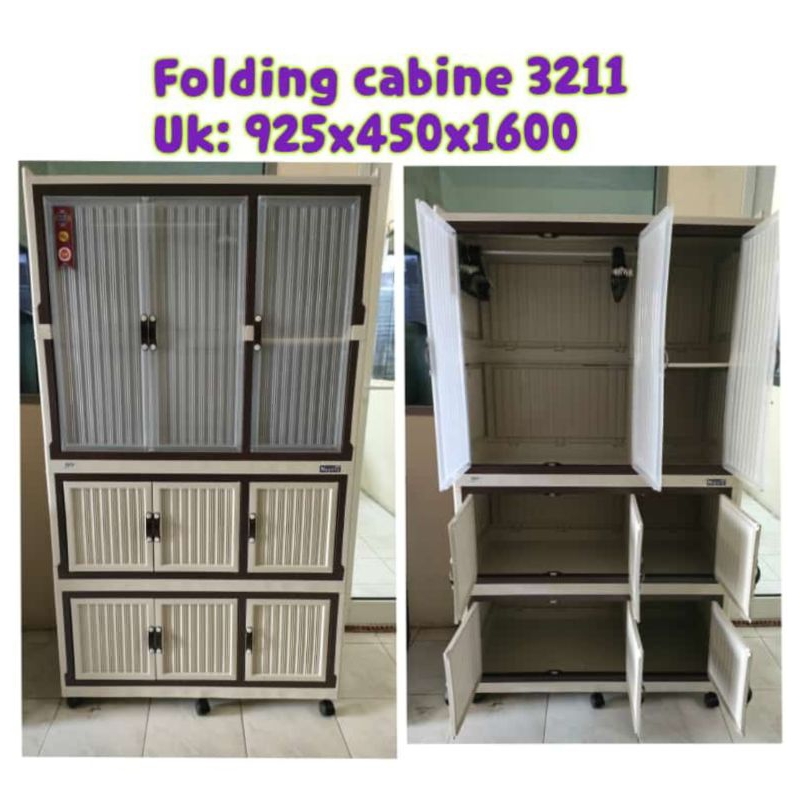 Lemari Lipat plastik napolly mewah Folding Cabinet napolly
