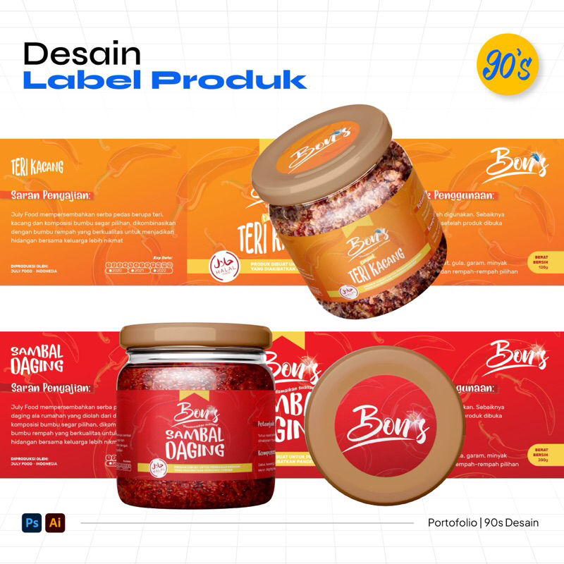 

DESAIN LABEL PRODUK