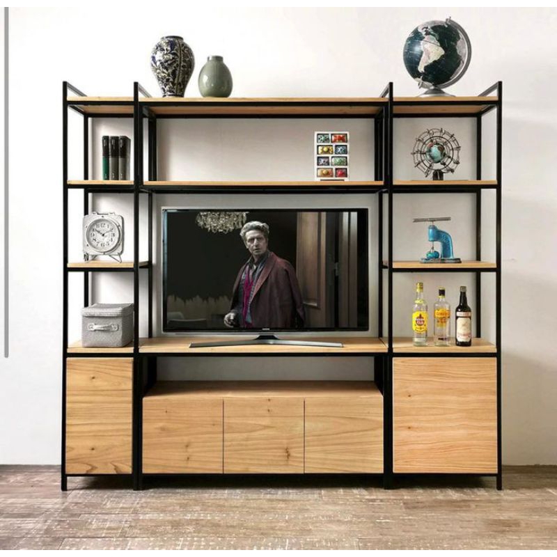 Bupet TV Rak TV Industrial Interior Rak Pajangan Tv