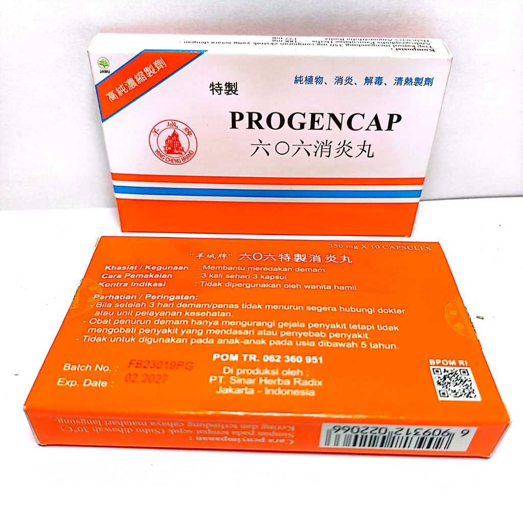 Progencap Specific 606 Xiao Yan Wan 10 Kapsul - Obat Demam Radang Sifilis Sipilis