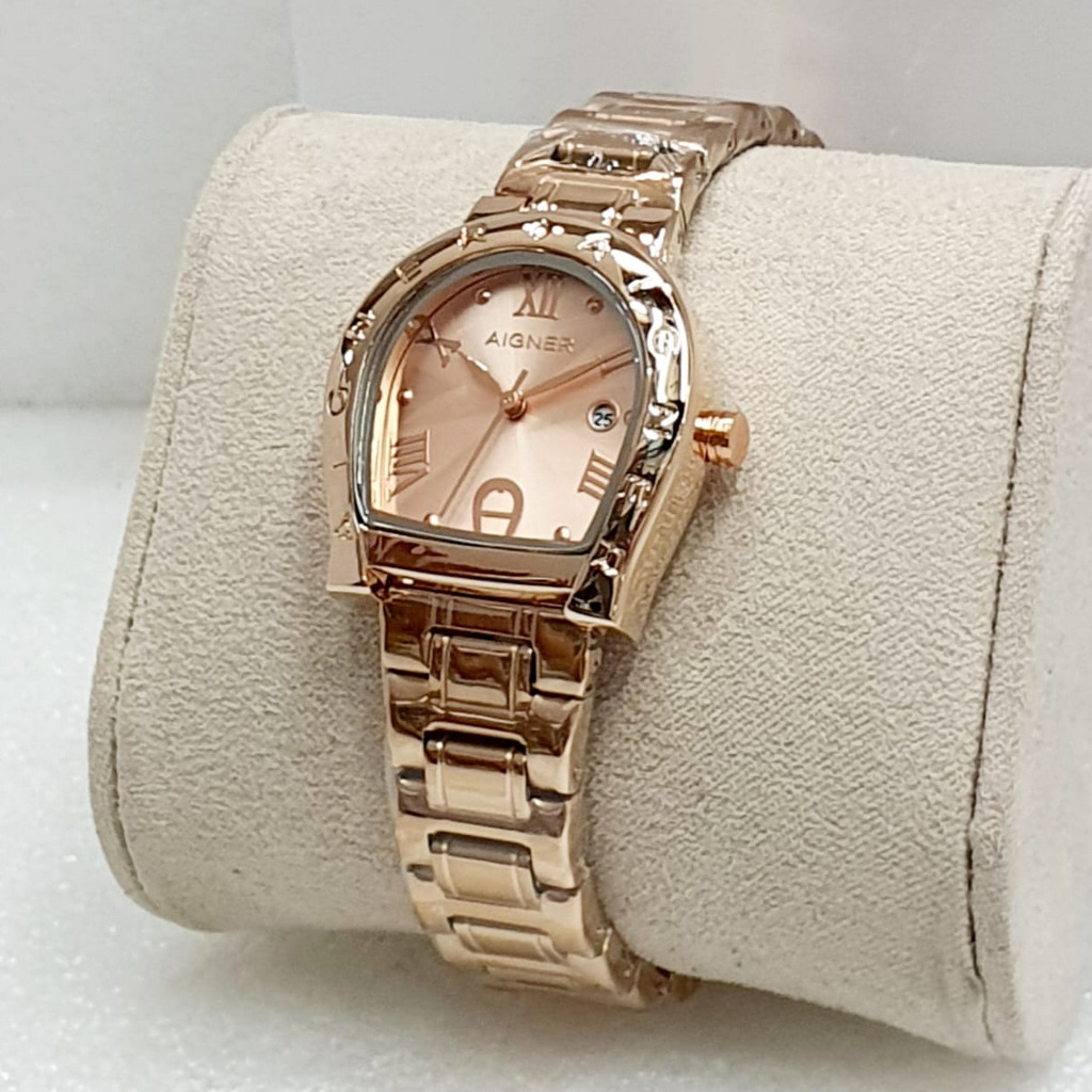 Jam Tangan Wanita Aigner Ravenna Rantai Date Aktif