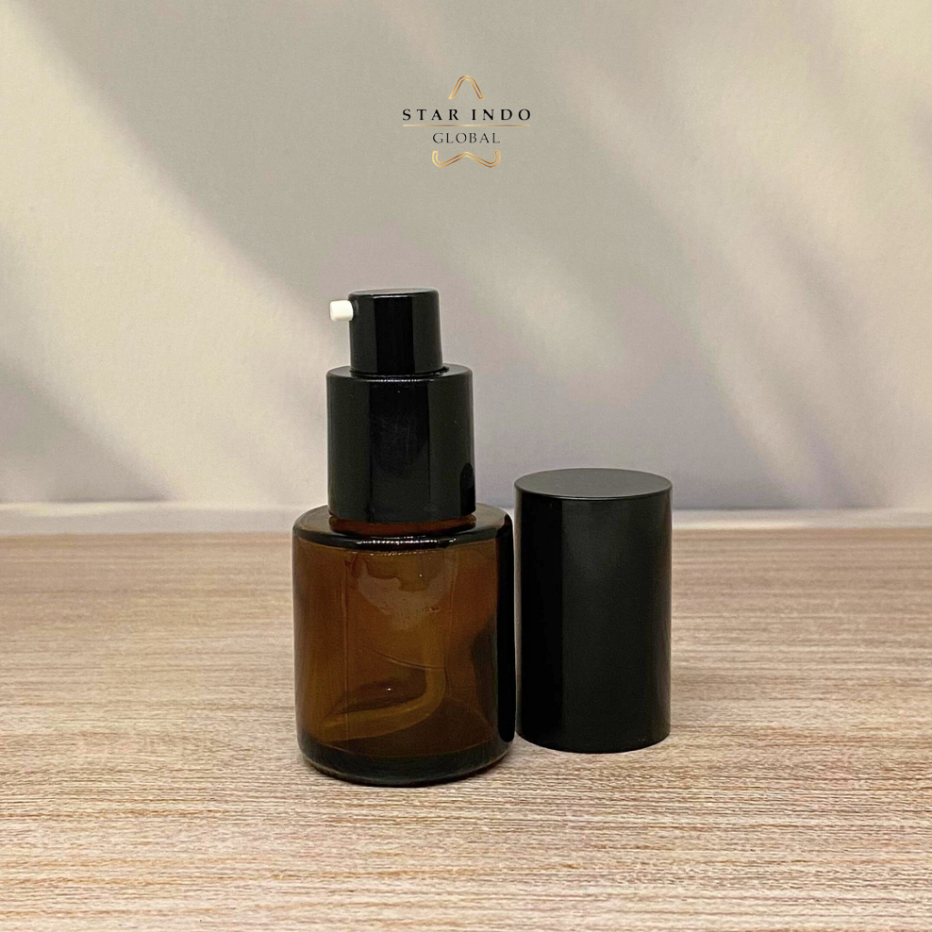 Botol Kaca 20ml / Botol Serum 20ml / Amber Glass Brown 20ml / Botol Skincare 20ml