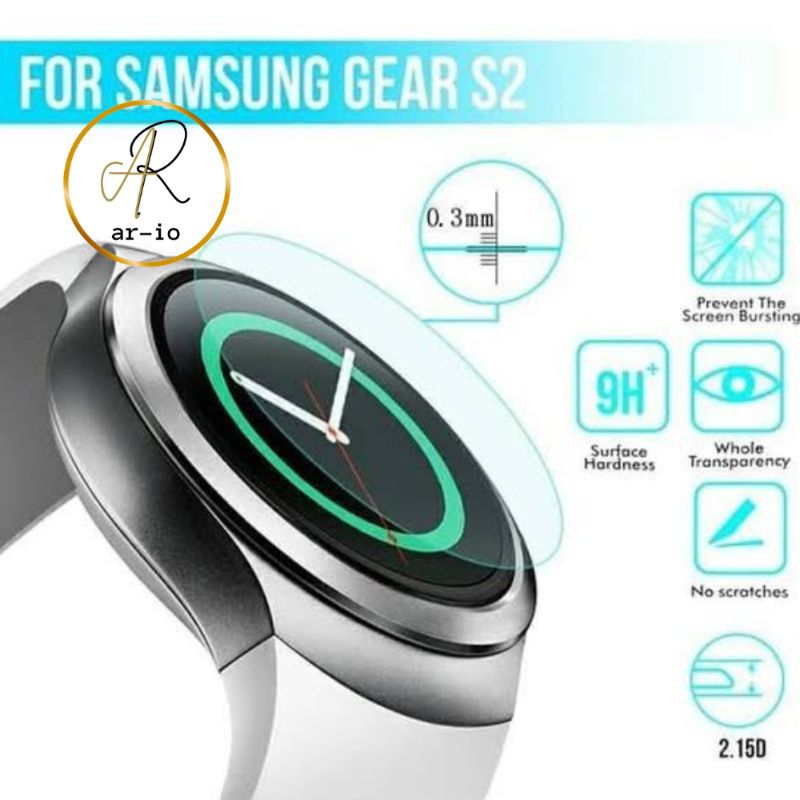 SAMSUNG GEAR S2 SPORT S 2 CLASSIC tempered glass kaca screen peotector guard pelindung layar datar L