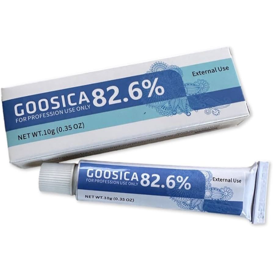 GOOSICA 82.6% ANESTESI CREAM DIGUNAKAN UNTUK SULAM ALIS TATTOO DERMAROLLER