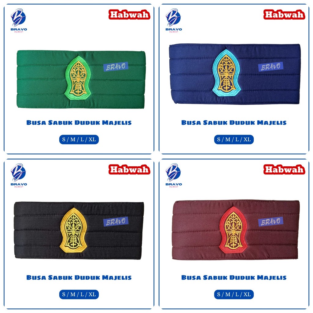 Habwah + Busa Sabuk Duduk Majelis Selendang Habaib Habwa HABWA TEROMPAH (SABUK DUDUK MAJLIS) TERLARI