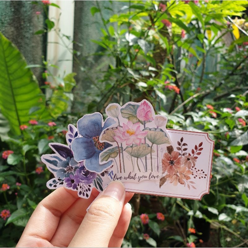 

Flower Motivational Quote Stickers 1 Set (5pcs)
