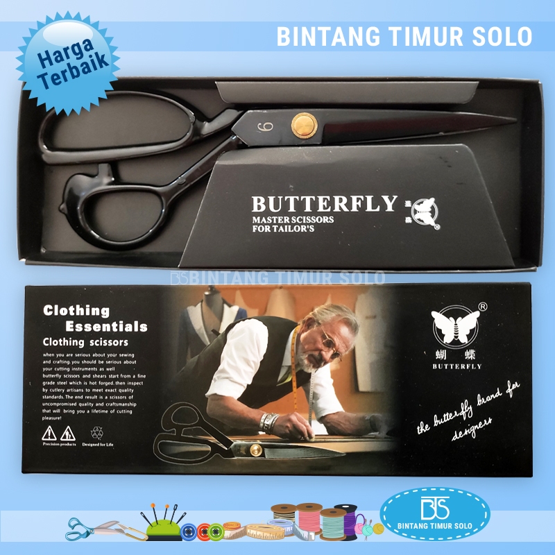 

Gunting Butterfly Hitam No. 8 dan No.9