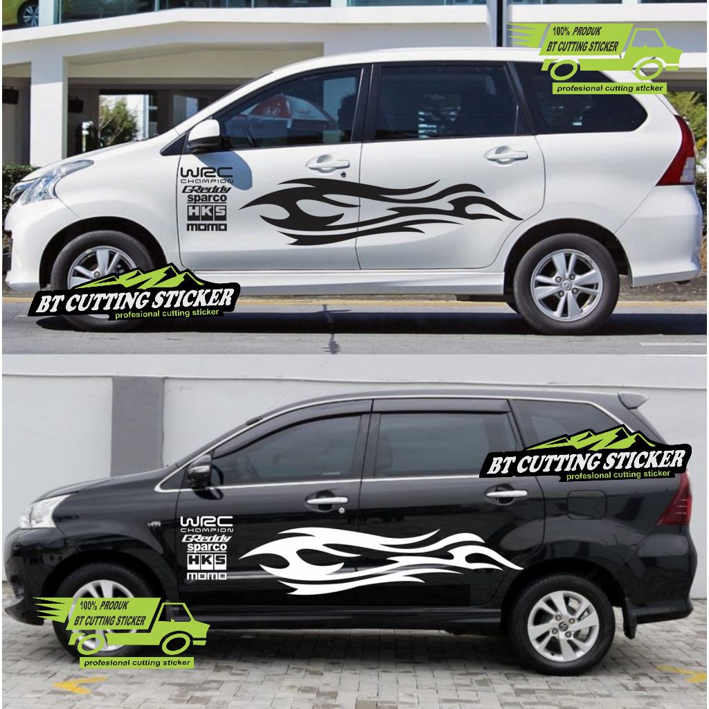 Sticker Mobil Avanza Stiker Cutting Avanza Stiker Lis Avanza