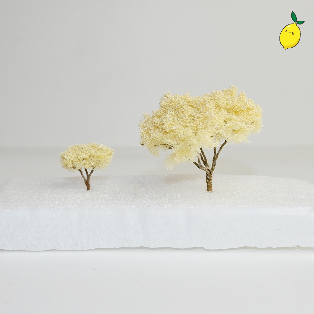 Miniatur Pohon Cabang Monochrome / Pohon2an Maket Monokrom
