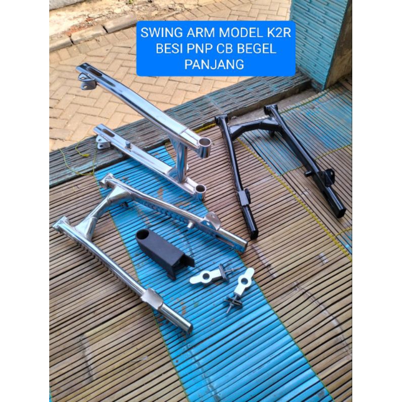 Swing arm copy k2r besi PNP cb & gl100 /arm Opal handmade ya ini
