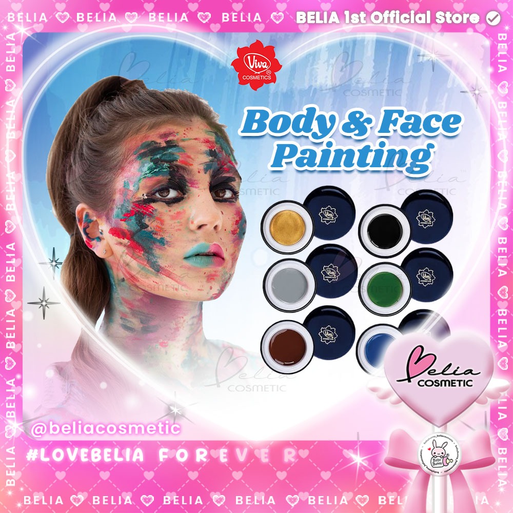 ❤ BELIA ❤ Viva Body Painting Face cat tubuh wajah make up 9g