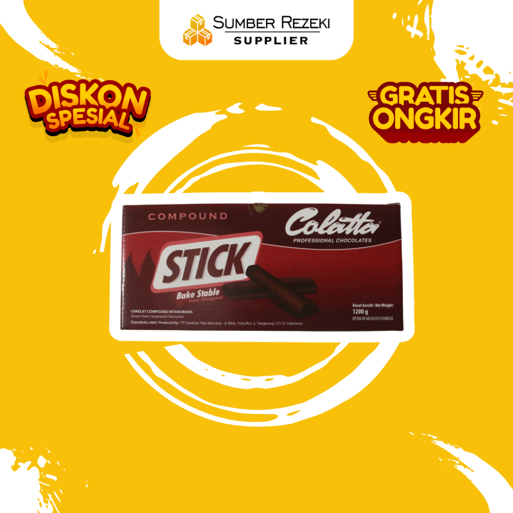 

Colatta Compound Chocolate Stick - Coklat Batang Stik 1.2Kg