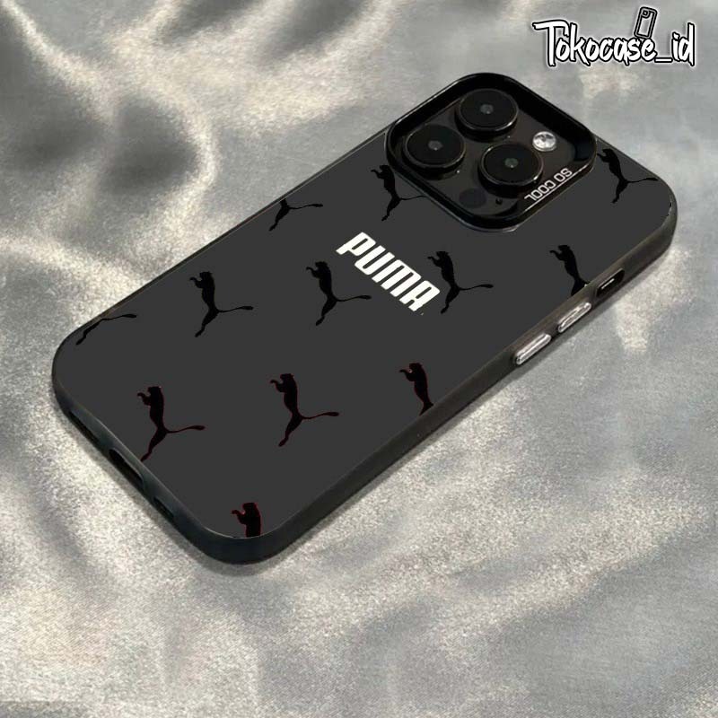 RCI428 Premium Matte Hard Casing Hp Puma Case Aesthetic Compatible For Iphone 7 8 7plus X Xr 11 12 1