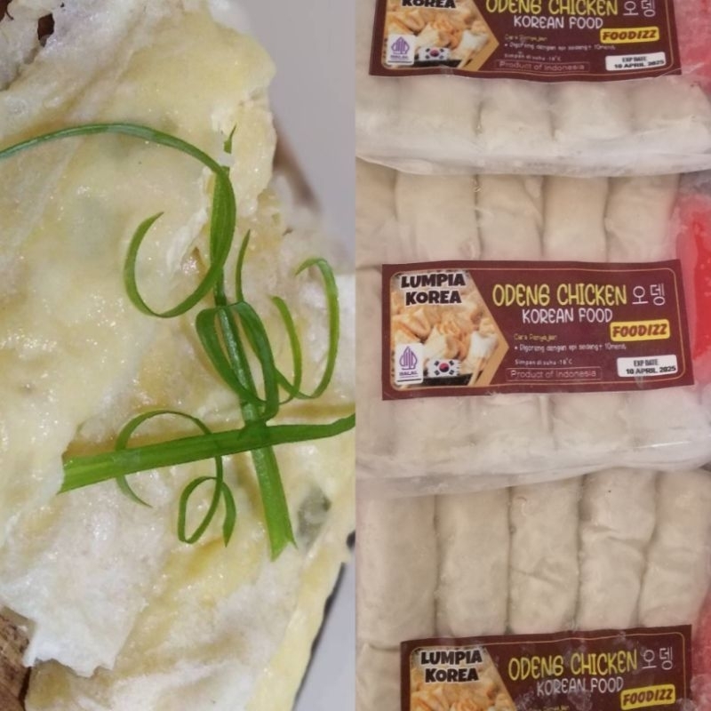 

Lumpia Korea (odeng chicken) isi 10pcs + saus/ frozen food bogor cemilan beku murah enak korean food odeng