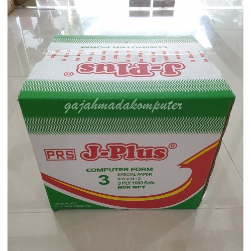 

J-PLUS - Continous Form 91/2 x 11 3 Ply Bagi 2 ( K3/2 J-plus ) NCR - Box