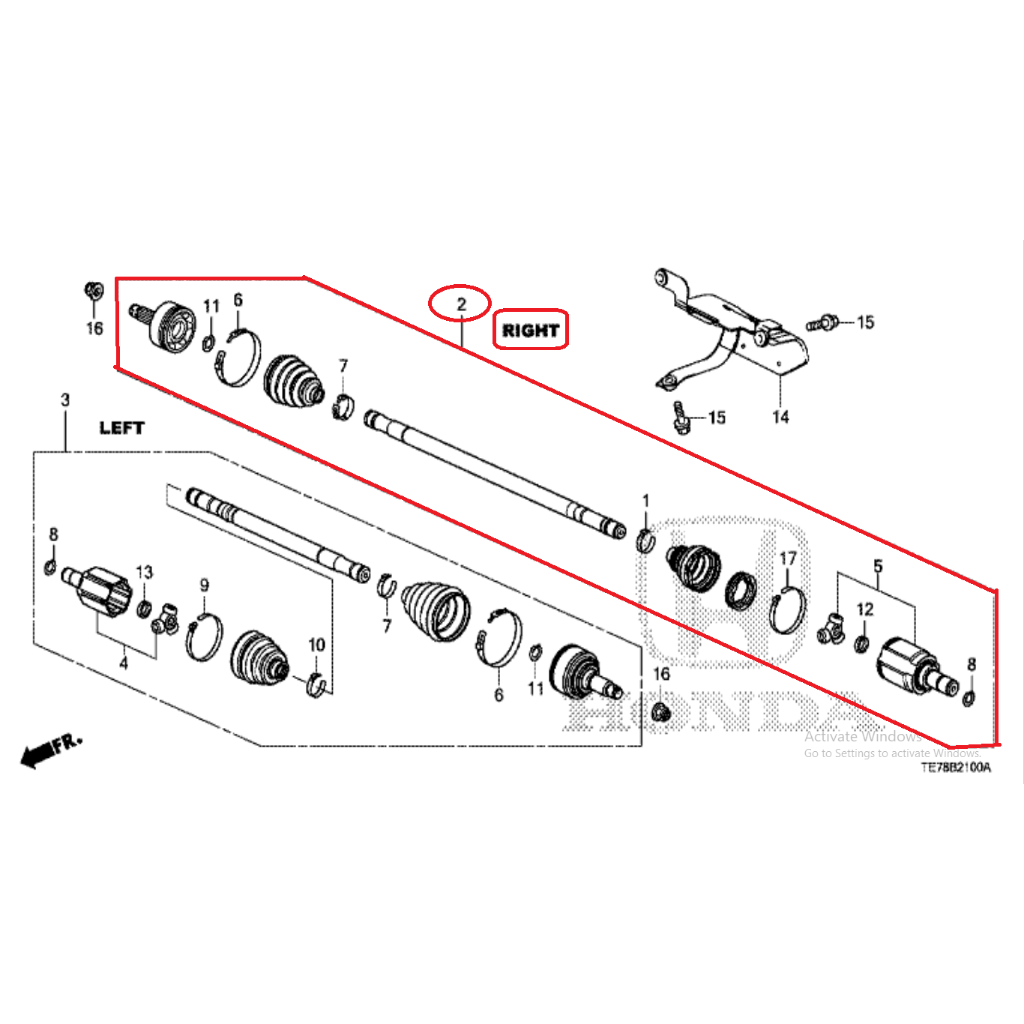 Drive Shaft / As Roda Assy Mobilio 2014-2023