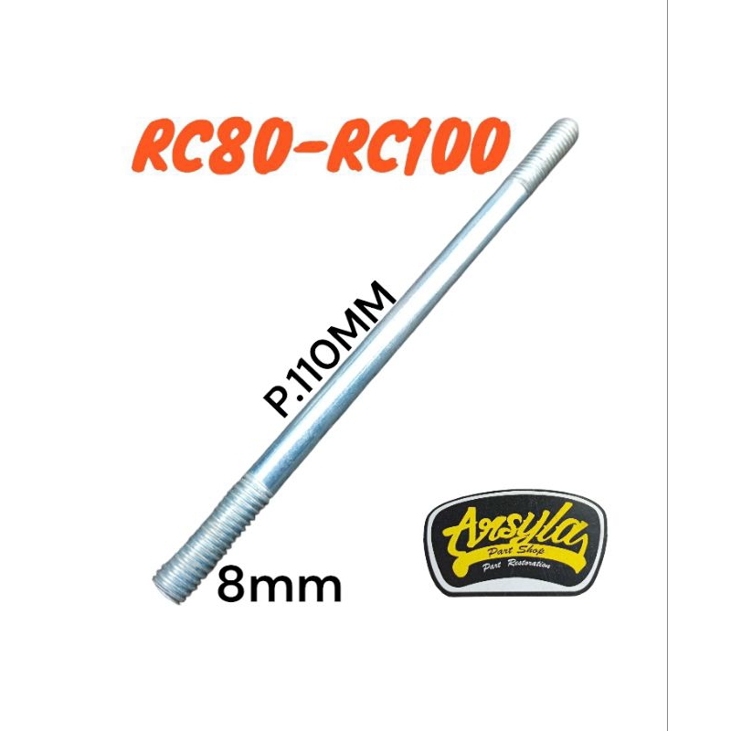 Baut Baud cylinder silinder blok tusuk sate mesin Suzuki rc80 rc100 bravo