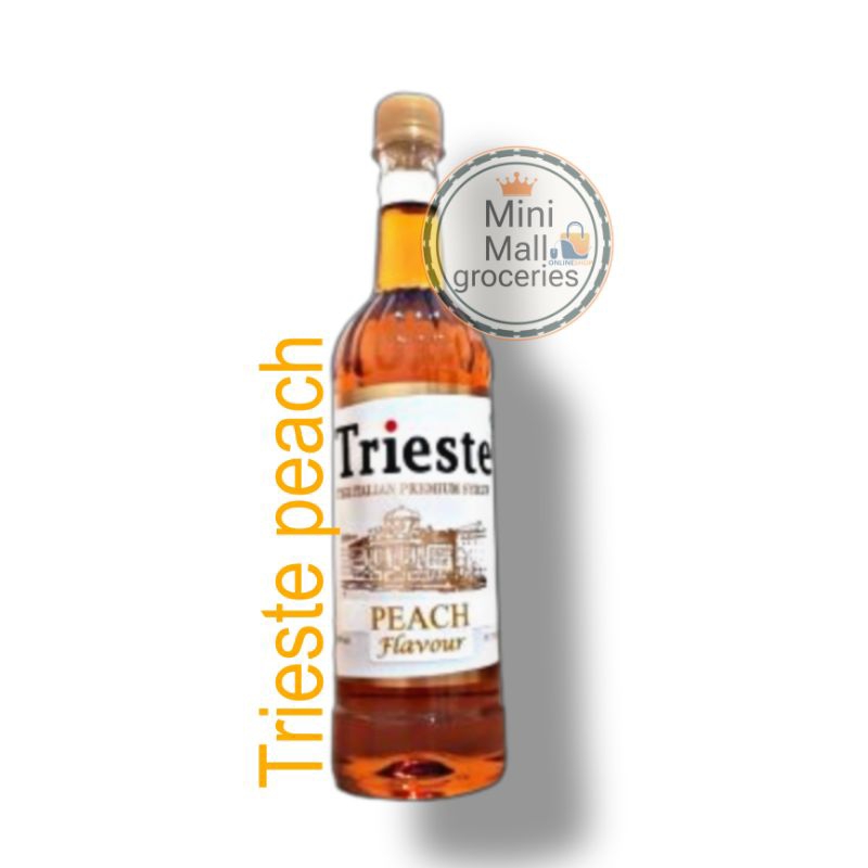 

syrup trieste peach flavour 650ml / sirup trieste rasa buah peach premium 650 ml