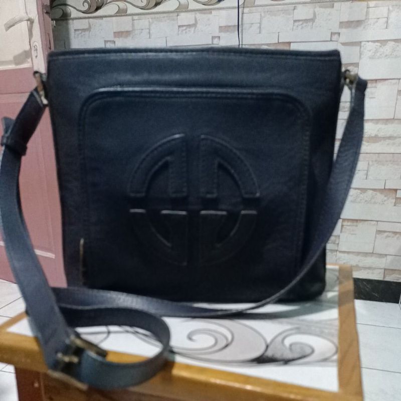 tas kulit gobelini original second