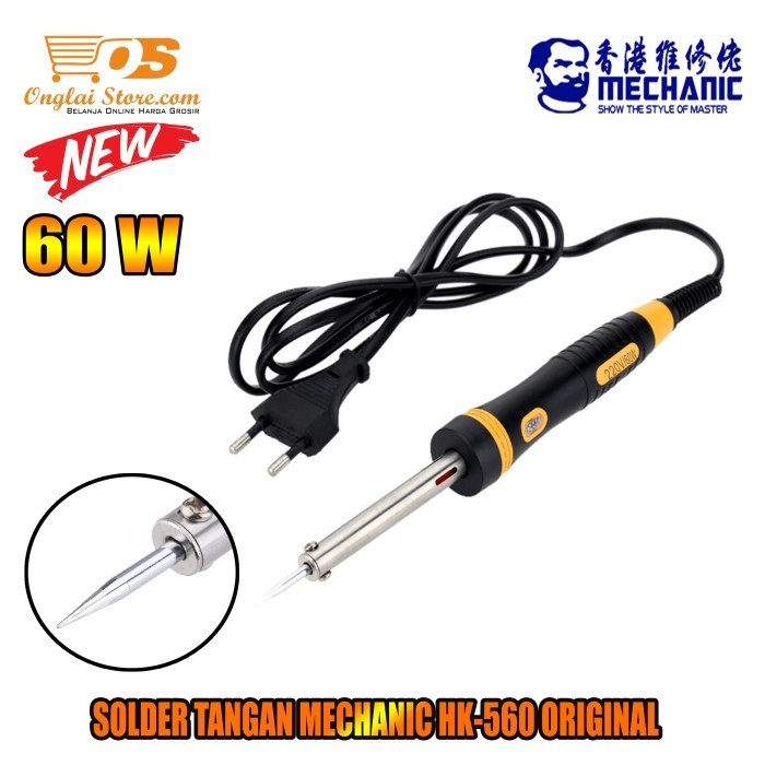 Solder Tangan Mechanic HK-560 60W Alat Solder Listrik High Quality