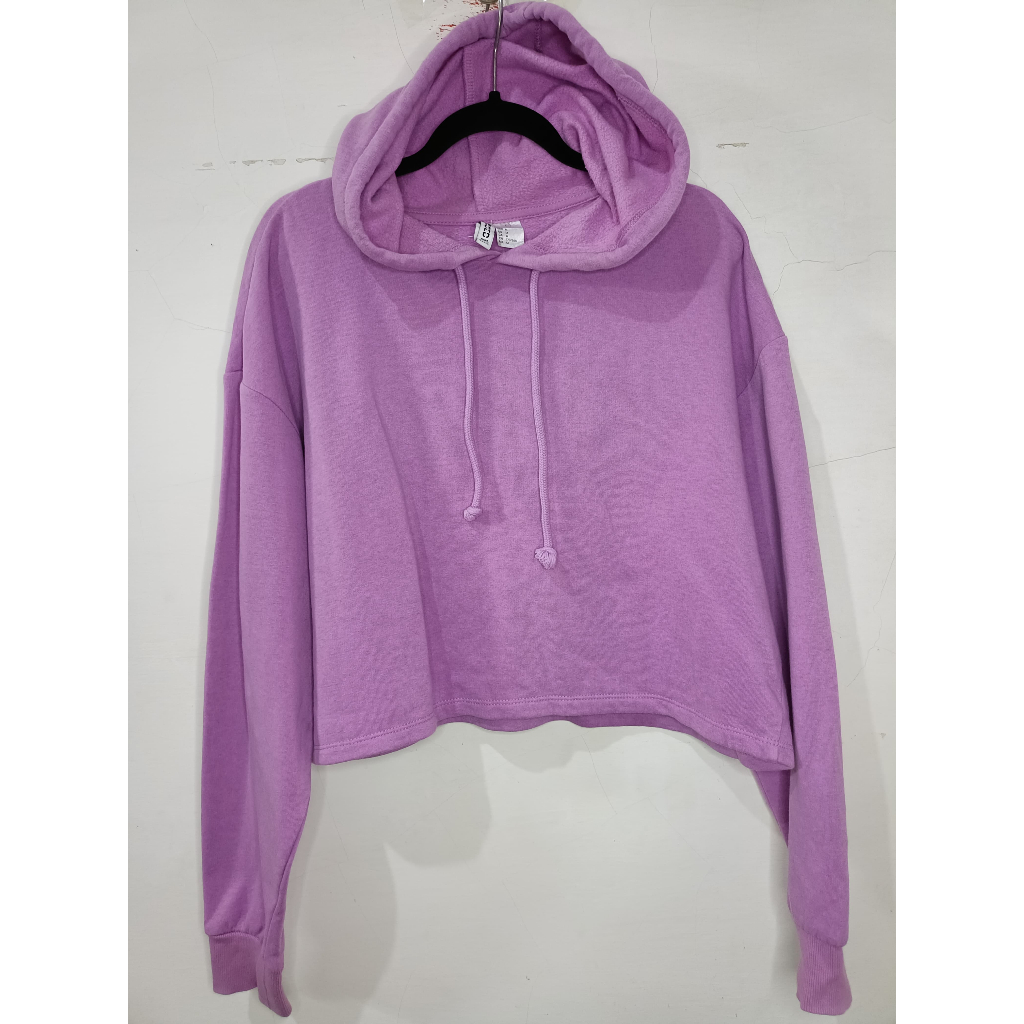DIVIDED H&M JACKET HOODIE BASIC PURPLE UNGU BY WDYS