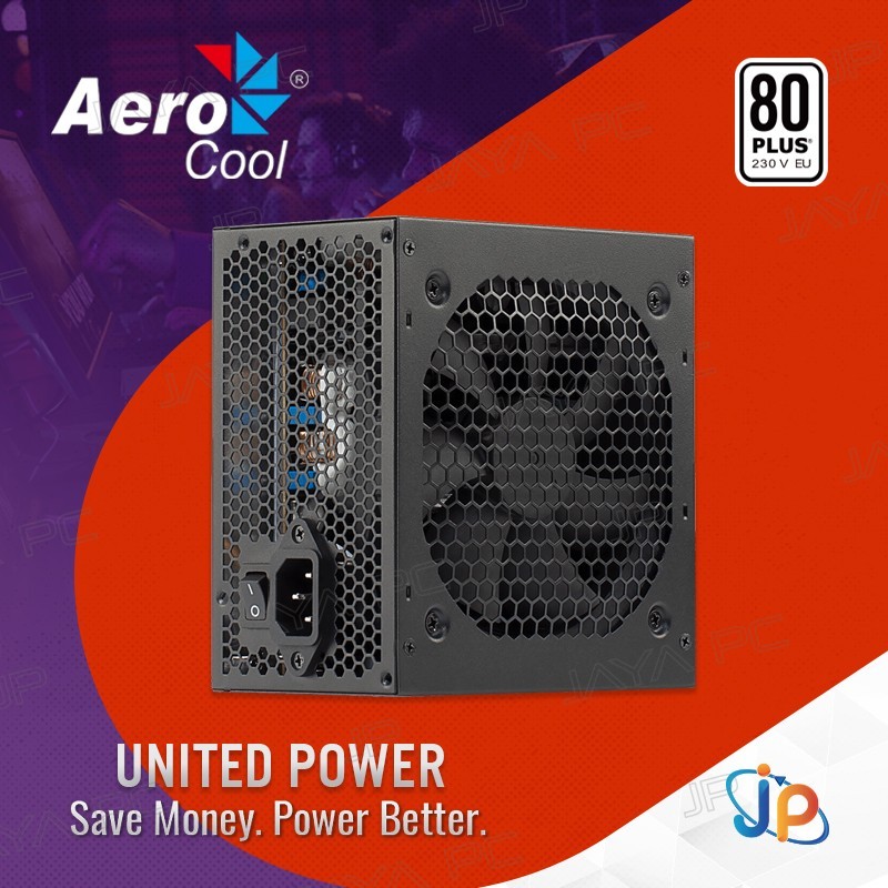 Aerocool United Power 400W PSU - Power Supply 400 Watt 80+ White