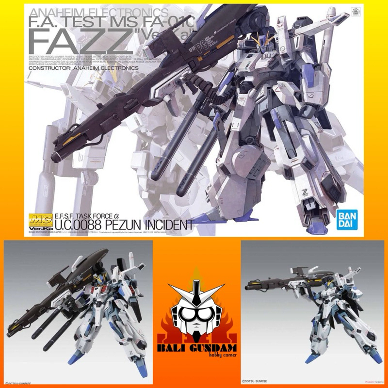 MG 1/100 FA-010A FAZZ VER KA Bali Gundam Hobby Corner Bandai Original