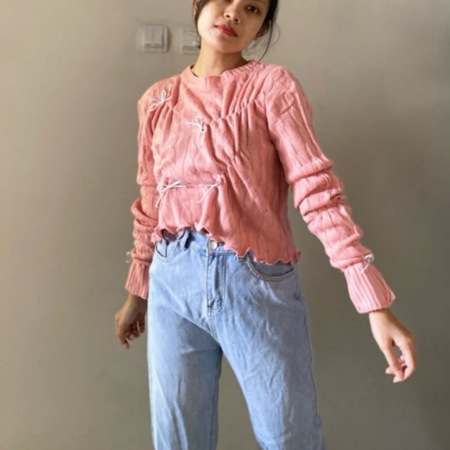 Umbut Hati reworked sweater & cardigan