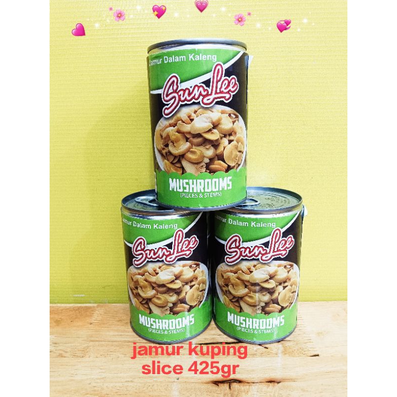 

JAMUR KANCING SLICE SUN LEE 425GR MUSHROOM