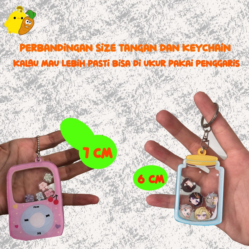 Miawmiaw_Id Gantungan Kunci Shaker Custom / Shaker Keychain / Shaker Ganci / Akrilik Shaker