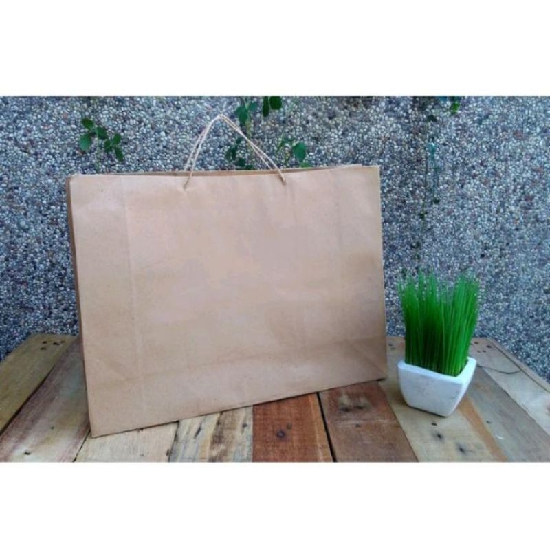 

Paperbag Coklat Polos tebal (Ukuran Jumbo)