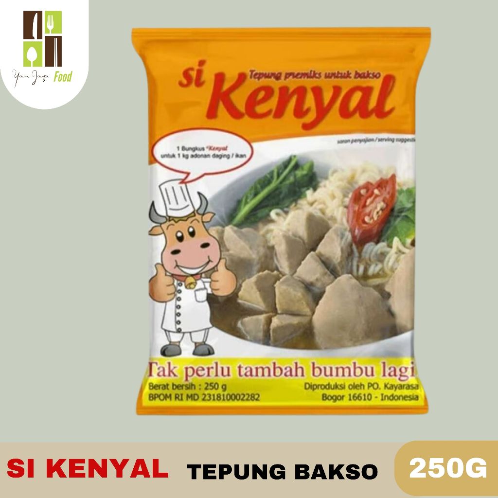 

Si Kenyal Tepung Premiks Bakso / Tepung Adonan Baso Lengkap Kayarasa Kemasan 250g