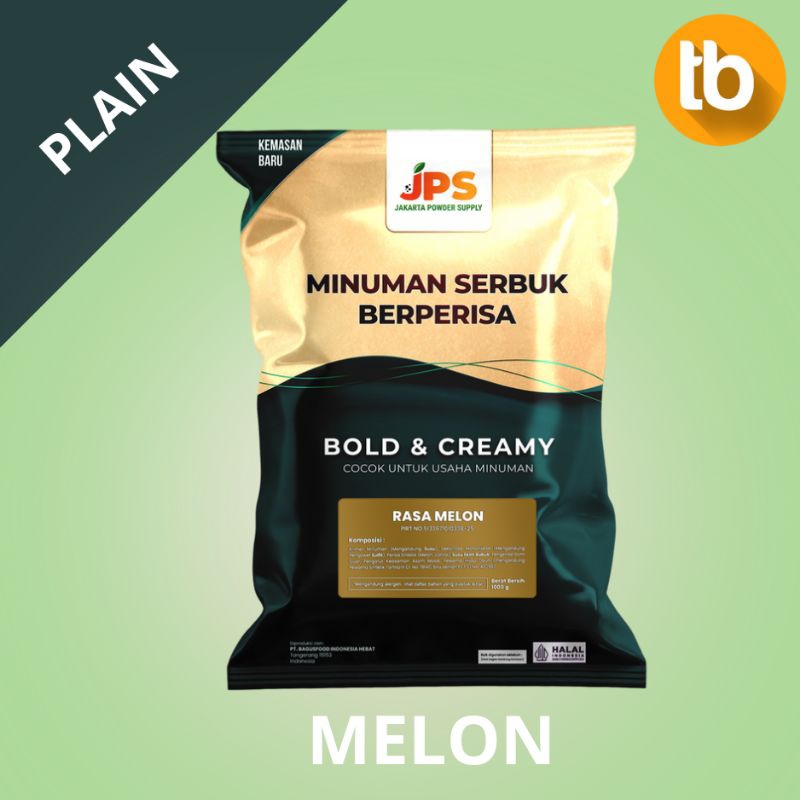 

JPS Powder Bubuk Minuman Serbuk Instan Rasa Melon Plain Tanpa Gula 1Kg